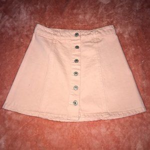 Light Pink Jean Skirt